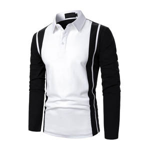 Polos de LICRA de poliéster con estampado bordado personalizado, uniformes deportivos transpirables de secado rápido, polos de trabajo corporativo para hombres - Product Image 2