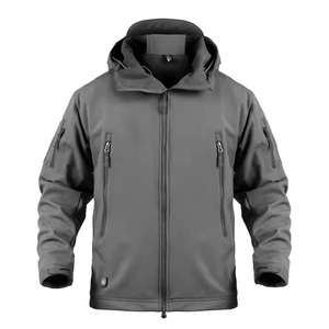 Vestes d'extérieur à capuche zippées en polaire imperméable Plus avec logo personnalisé pour l'hiver Vêtements de travail Veste coupe-vent pour femmes et hommes - Product Image 3