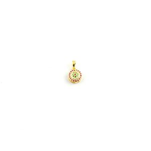 Collier pendentif en diamant rubis naturel en or rose blanc jaune 14 carats chaînes vintage tendance avec placage au rhodium - Product Image 5