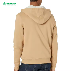 Custom Made Unisex Long Sleeve Zipper Hoodie Personalized Zipper Design 100% Cotton Breathable Quick Dry Winter Vintage Regular - Product Image 5
