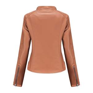 Veste en cuir pour femmes royales, veste en cuir respirante de qualité supérieure pour femmes, coupe-vent, veste tendance - Product Image 2