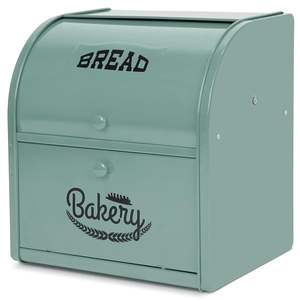 Boîte à pain décorative en métal avec couvercle pour comptoir de cuisine Boîte à pain durable, parfaite pour les maisons modernes - Product Image 6