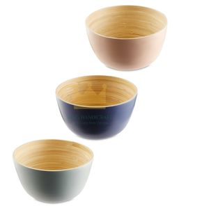 Kinghandicraft Eco-Friendly High Bamboo Bowl Vietnam Factory Juego de vajilla al por mayor Aprox. 25X15,5X14 Cm - Product Image 1