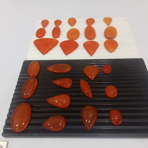 Nouveaux bijoux pour femmes en ligne avec pierre précieuse naturelle de cornaline de haute qualité, cabochon lisse en forme de poire, pierres précieuses - Product Image 1