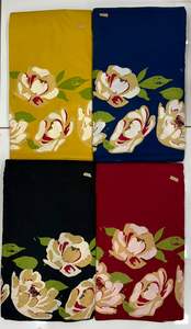 Pur coton cambric avec tissu d'impression numérique faire à la robe de fantaisie matériel - Product Image 4