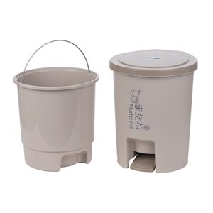 Poubelle à pédale en plastique Hokori de haute qualité-Poubelle à pédale à couvercle rond avec une capacité de 6L - 12L du Vietnam - Product Image 2