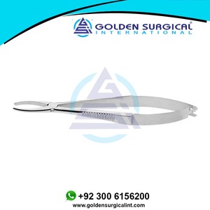 Fórceps oftálmicos Gradle Cilia, mordazas de agarre positivas lisas y cuadradas, instrumentos de cirugía ocular otológica - Product Image 6