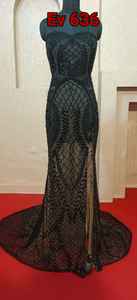 Sexy Hand Beaded Sleeveless V-Neckline <b>Evening</b> Gown Wholesale Bridal Gowns Cheap <b>Wedding</b> Gowns <b>for</b> Women <b>Evening</b> <b>Dresses</b> - Product Image 3