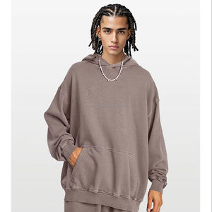 Hot <b>Sale</b> Oversized Hoodie Dropped Shoulders Custom Logo 100% Heavyweight High Quality Cotton Washable Autumn Season Hooded - Product Image 3