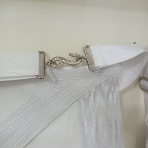 Delantal Masónico Bordado de Maestro Masón Blanco - Product Image 5