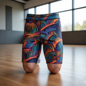 Short de compression personnalisé imprimé pour hommes 100% Polyester Gym Wear Sublimation Shorts pour hommes - Product Image 5