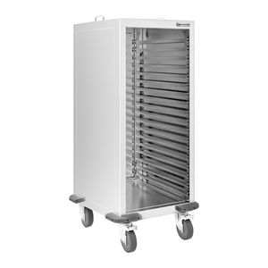 Chariot de pâtisserie - Acier inoxydable - 18 niveaux - pour 18 plateaux de 600x400mm - avec roulettes freinables silencieuses - Product Image 1