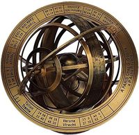 Sphère en laiton de haute qualité fabriquée à la main Globe solide avec une belle finition en laiton antique Fonctionnalités réelles Artisanat en métal