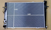Pièces de radiateur en alliage d'aluminium JD 25286 pour Hyundai Tucson 2004, référence OEM 25310-2E700 25310-2E711, garantie JD 12 mois