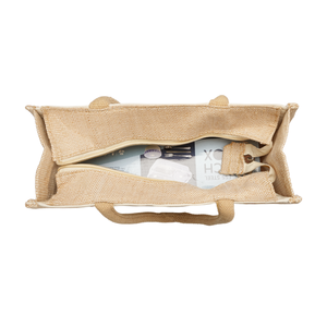 Bolsa de Regalo con Logotipo Bordado de Warli Utsav, Bolsa de Regalo de Yute y Lona de Algodón, Bolsa de Embalaje para Artículos de Regalo, Cesta de Regalo para Festivales - Product Image 4