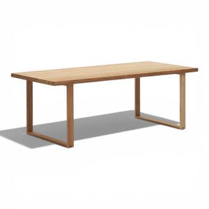 Mesa de Jardín de Madera de Teca Sólida, Muebles de Patio Modernos y Minimalistas, Mesa Rectangular de Madera para Patio Trasero, Balcón o Terraza - Product Image 2