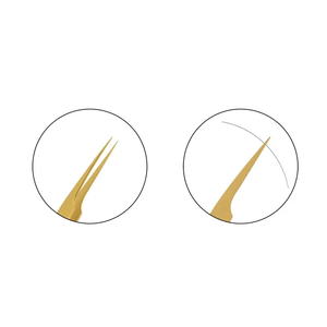 Meilleures pinces à cils en acier inoxydable argenté Vente en gros - Product Image 4