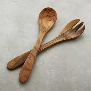 Juego de servidor de ensalada con acabado mate de latón de tamaño estándar de lujo moderno de primera calidad mango piedra de mármol para utensilios de cocina cubiertos - Product Image 6
