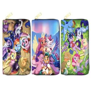 Portefeuilles pour femmes de style coréen My Little Ponies, portefeuilles longs vintage pour femmes, portefeuille à rabat RFID bloquant en cuir PU pour femmes - Product Image 1