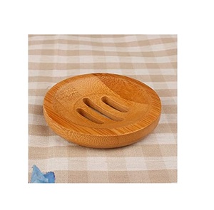 Porte-savon élégant ensemble de salle de bain porte-savon de style en bois plat de shampooing accessoires de salle de bain par la fabrication indienne - Product Image 3