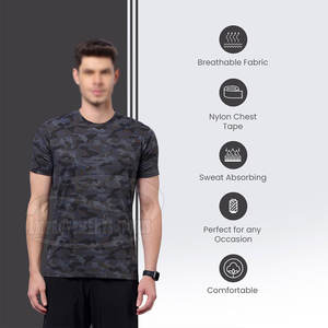 OEM Service Bulk Men Camo Camisetas Personalizado Impreso 100% Algodón Tejido de punto Venta al por mayor Camo Camisetas para hombres - Product Image 5