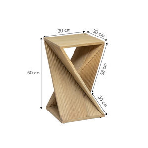 Mesa auxiliar de madera de mango Amara - Product Image 5