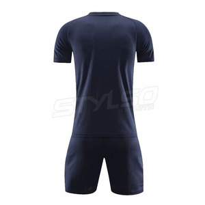 Adult Size Short Sleeve Soccer Jersey Sets In-Stock Cotton Team Wear Uniforms for Training for Soccer Teams - Product Image 2