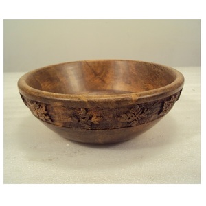 ชามไม้อะคาเซียพิมพ์ลายนูนสำหรับซุปสลัดเครื่องครัวอาหาร - Product Image 2