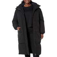 Manteau matelassé en duvet pour femme, 465 GSM, veste thermique douce et matelassée, imperméable, à capuche, vêtements d'extérieur d'hiver, OEM personnalisé