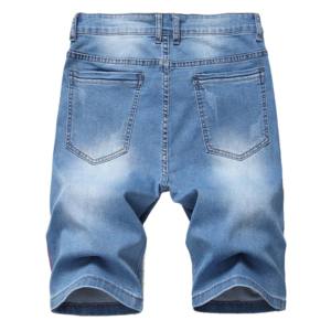 กางเกงขาสั้นผ้าเดนิมสำหรับผู้ชายดีไซน์ไม่เหมือนใครกางเกงสไตล์สตรีทแบบมาใหม่สำหรับฤดูร้อน - Product Image 2