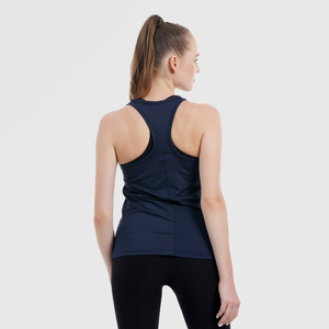 Nuevo estilo Color sólido Mujeres Gimnasio Entrenamiento Tank Tops Slim Fit Mujeres Camisa sin mangas Transpirable Fitness Wear Tank Tops - Product Image 3