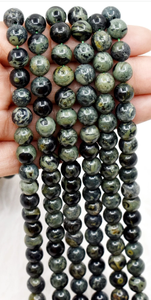 Collar de Cristal Natural, Cuentas de Jaspe Kambaba Lisas, Piedra Roja Pulida, Joyería, Hilo Suelto, Piedra Preciosa al por Mayor para Sanación - Product Image 6