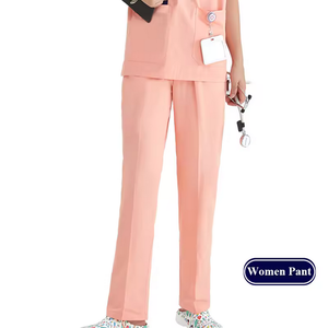 ชุดเครื่องแบบกางเกงผ้าแคนวาสขาตรงปรับแต่งได้ - Product Image 4