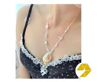 Meilleur produit: Starfish Bliss Seashell Collier Ocean Shell Pearl Set Bulk Wholesale Summer Seashell Necklace Bijoux pour femmes
