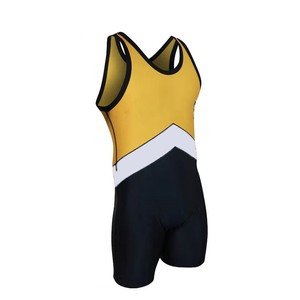 High Quality Custom Sublimation Wrestling Singlet 100% Polyester Breathable Dry Sleeveless Quick 7-12 Day Delivery <b>Cheap</b> Designs - Product Image 4