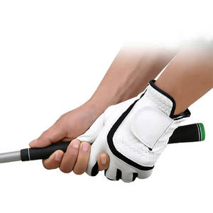 高品质高级定制标志印花运动手柄拳击高尔夫手套时尚工作摩托车羊皮皮革 - Product Image 5