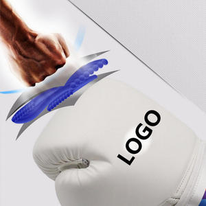 Guantes de cuero de alta calidad para boxeo, protectores de medio dedo con Logo personalizado, MMA - Product Image 6