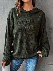Calidad Premium Personalizar Tallas grandes Sudaderas CON CAPUCHA DE LAS MUJERES Ropa de calle de invierno French Terry Drop-Shoulder Hoodies Mujeres - Product Image 5