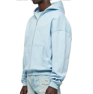 Pull-over à capuche surdimensionné en coton éponge française personnalisé Sweat à capuche hiver en molleton gaufré sans ficelle StreetWear Plain Blank - Product Image 1