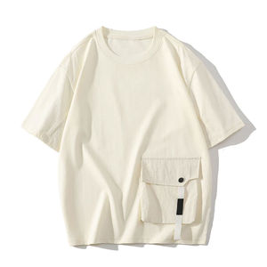 เสื้อยืดผ้าฝ้าย100% ขนาดใหญ่สำหรับผู้ชายทำจากผ้าฝ้ายขนาดใหญ่พิมพ์ลายโลโก้ได้ตามต้องการ2025 - Product Image 1