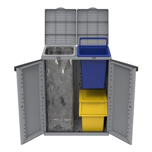 Ecobin 25+30 Waste Sorting <b>Bin</b> 32.5x38x53cm Terry for Effective Waste Management - Product Image 3