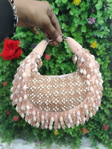 ชุดคลัทช์ปาร์ตี้เจ้าสาวทำจากยางเรซินแฮนด์เมดหรูหราเครื่องประดับแฟชั่นอินเดียลายลูกอมไข่มุกสไตล์ลำลอง - Product Image 6