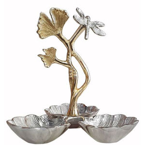 Elegant 3-Tier Stainless Steel Bowls <b>Set</b> High Quality Gold-Plated Accents for Snacks and Dry Fruits <b>on</b> Sale - Product Image 3