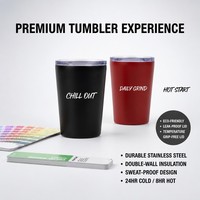 Gobelet isotherme en acier inoxydable personnalisé, tasse à café avec couvercle anti-fuite, classique, pour les voyages, 13/18 oz, anti-fuite, sans BPA, passe au lave-vaisselle