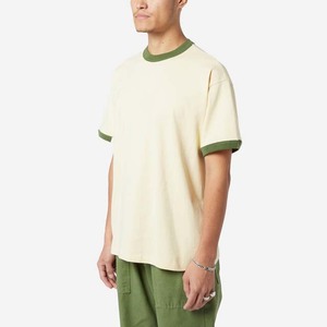 เสื้อยืดแขนสั้นสำหรับผู้ชายเสื้อยืดคอกลมสำหรับผู้ชายสีพื้นเสื้อยืด100% คอกลมผ้าคอตตอนพลัสไซส์ - Product Image 2