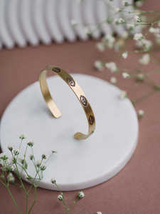 กำไลข้อมือทองเหลืองทำด้วยมือแบบกว้างเครื่องประดับช่างฝีมือสำหรับผู้ซื้อขายส่ง - Product Image 3