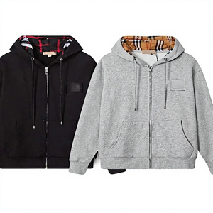 Cárdigan con Capucha, Cierre de Cremallera y Encaje, Estilo Británico, Versión para Estados Unidos y Europa, para Hombre y Mujer, Comercio Exterior Transfronterizo - Product Image 6