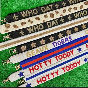 CUSTOMISED Latest Design Beaded Purse Strap Sequin Bag Hanger with PERSONALISED Seed Beaded Strap - Product Image 1