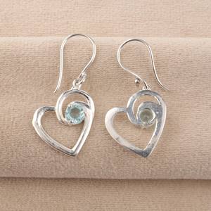 Pendientes de Topacio Azul Cielo, Plata de Ley 925, Chapados en Oro, Joyería Hecha a Mano, Piedra de Nacimiento de Diciembre, Elegantes para Mujer - Product Image 6