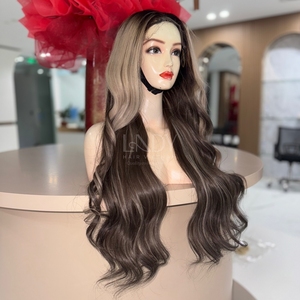 Cabello Virgen de Alta Calidad, Peluca de Cabello Humano Vietnamita 100%, Pelucas con Frente de Encaje, Cabello Ondulado - Product Image 4